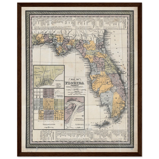 1850 Florida map