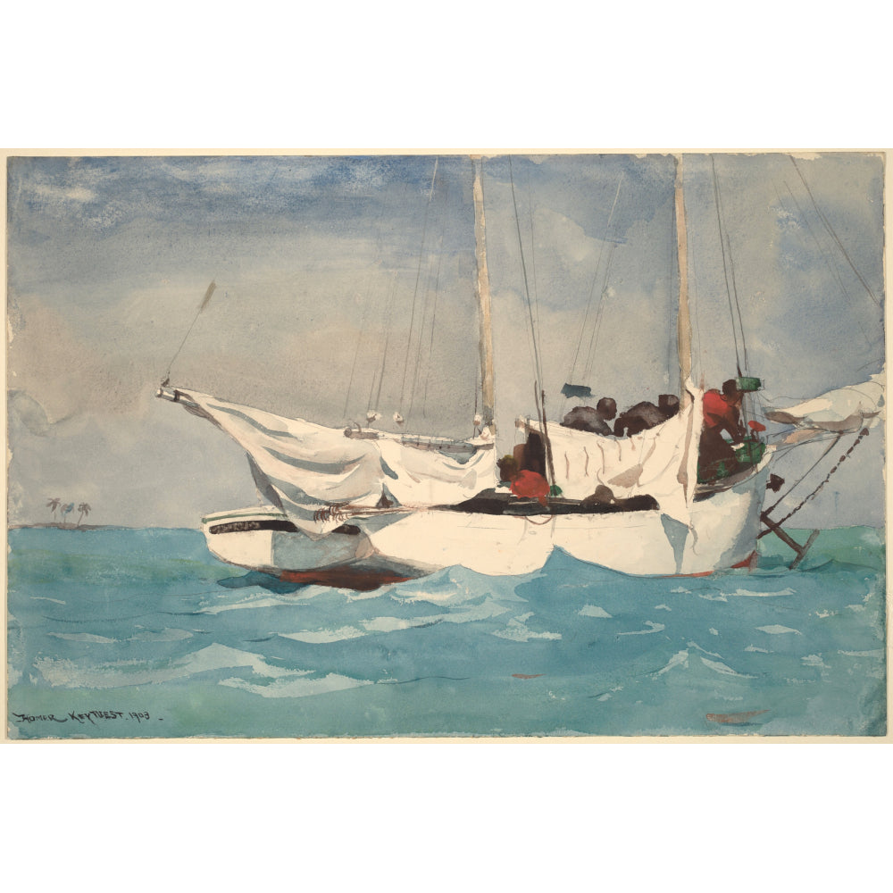 Hauling Anchor by Winslow Homer (Key West, 1903)
